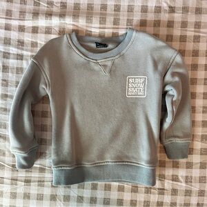 Kids' Surf Snow Skate Sweatshirt - Light Blue Gray 2-3yrs